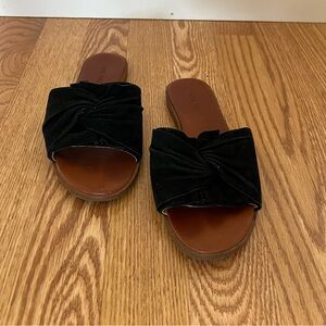 Nine West Black Suede Women's Sandals